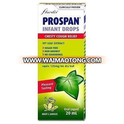 Prospan Infant 20ml Cough Drops For Chesty Cough Relief Sugar Free Gluten Free No colouring